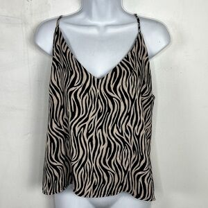 Society + Stitch Chic Zebra Print Camisole Top Chic Work Night Out Flowy Animal